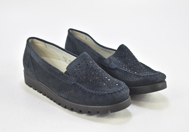 Waldläufer Damen Halbschuhe Slipper Ballerinas UK 4 Nr. 24-F 4309-Schuh-Gebraucht-secondhand
