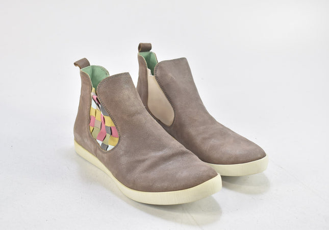 Think Damen Stiefelette Boots EUR 39 Nr. 24-B 4091-Schuh-Gebraucht-secondhand