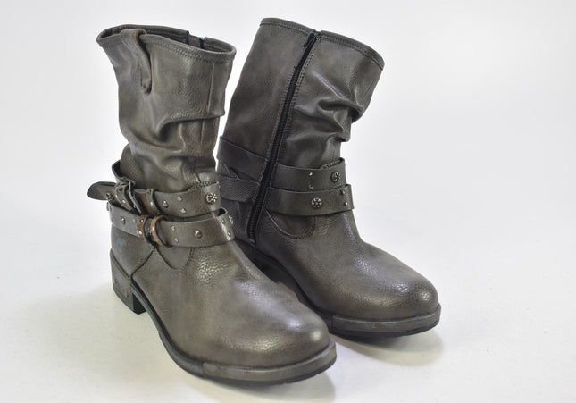 Mustang Damen Stiefelette Boots EUR 38 Nr. 24-B 1582-Schuh-Gebraucht-secondhand