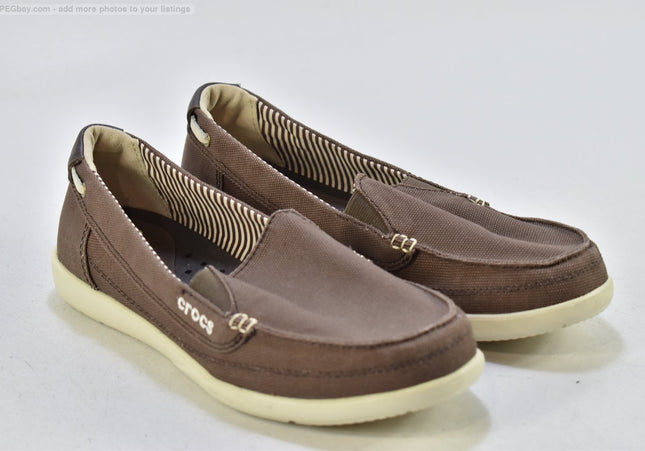 Crocs Damen Halbschuhe Slipper Ballerinas US 9 Nr. 25-T 1180-gebrauchte Schuhe-Second hand-SchuhGebraucht