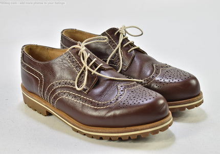 Handmacher Holzgenagelt Herren Halbschuhe   UK 8 Nr. 25-V 519