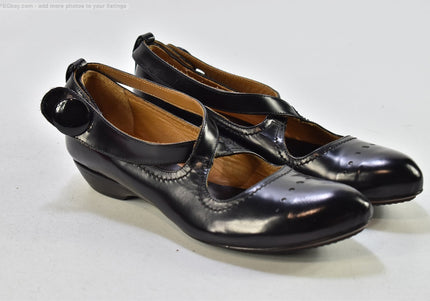 Sciapo Damen Halbschuhe Slipper Ballerinas EUR 36,5 Nr. 25-T 1630-gebrauchte Schuhe-Second hand-SchuhGebraucht