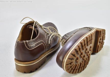 Handmacher Holzgenagelt Herren Halbschuhe   UK 8 Nr. 25-V 519