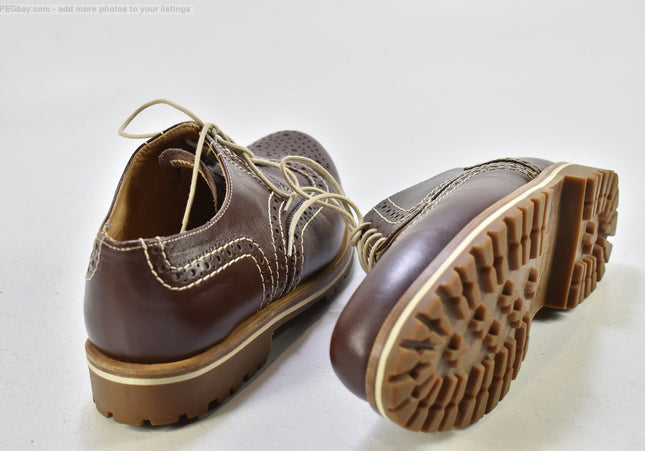 Handmacher Holzgenagelt Herren Halbschuhe   UK 8 Nr. 25-V 519