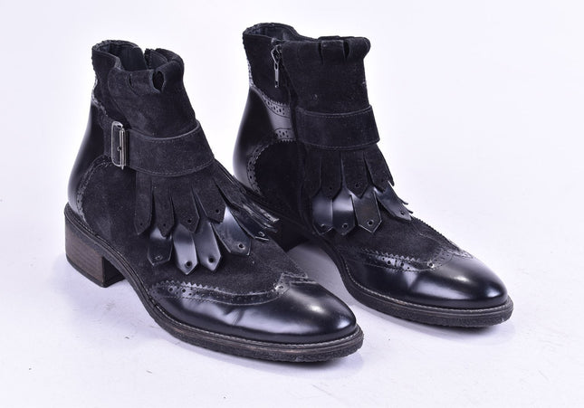 Paul Green Damen Stiefelette Boots UK 5,5 Nr. 24-Y 439-Schuh-Gebraucht-secondhand