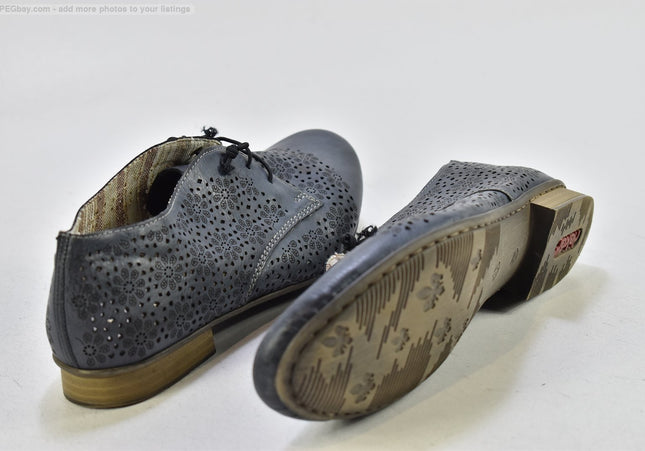 Rieker Damen Halbschuhe Slipper Ballerinas EUR 40 Nr. 25-T 1181-gebrauchte Schuhe-Second hand-SchuhGebraucht