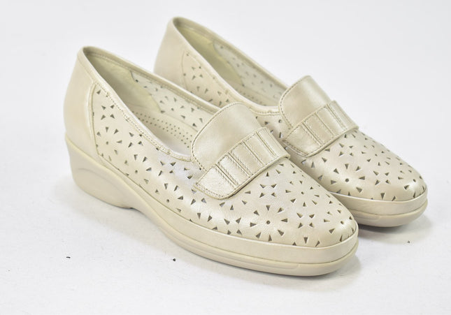 Waldläufer Damen Halbschuhe Slipper Ballerinas UK 4,5 Nr. 24-P 1490-Schuh-Gebraucht-secondhand