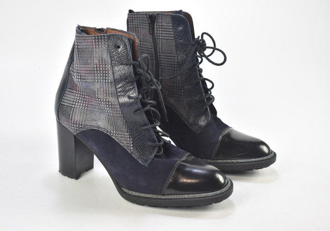 Hispanitas Damen Stiefelette Boots EUR 37,5 Nr. 24-J 3559-Schuh-Gebraucht-secondhand