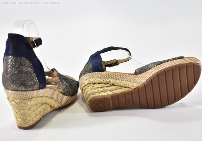 Gabor Damen Sandale Sandalette UK 6 Nr. 25-S 1203-Schuh-Gebraucht-secondhand
