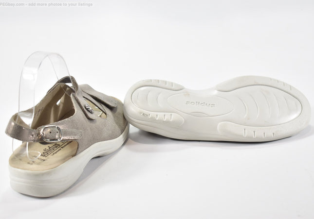 Solidus Damen Sandale Pantolette UK 6,5 Nr. 25-S-1273-Schuh-Gebraucht-secondhand