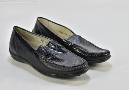 Waldläufer  Damen Halbschuhe Slipper Ballerinas  UK 4,5 Nr. 25-O 2554