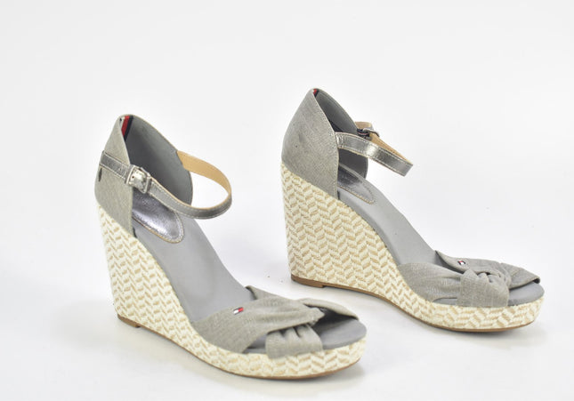 Tommy Hilfiger Damen Sandale Sandalette EUR 42 Nr. 24-SD 1292-Schuh-Gebraucht-secondhand