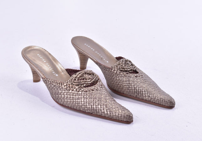 Andrea Puccini Damen Sandale Pantolette EUR 38 Nr. 24-SD 589-Schuh-Gebraucht-secondhand