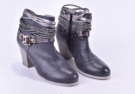 CM Laufsteg Damen Stiefelette Boots EUR 40 Nr. 24-M 4758-Schuh-Gebraucht-secondhand