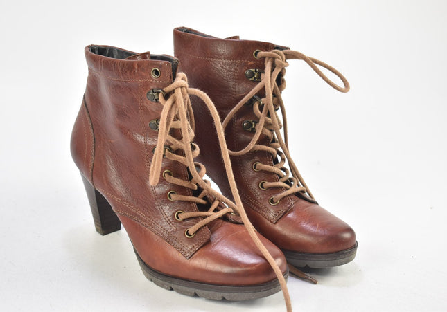Paul Green Damen Stiefelette Boots UK 4 Nr. 24-F 2554-Schuh-Gebraucht-secondhand