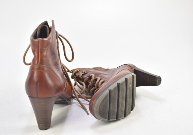 Paul Green Damen Stiefelette Boots UK 4 Nr. 24-F 2554-Schuh-Gebraucht-secondhand