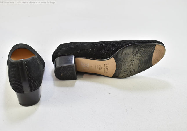 Hassia Damen Pumps High Heels UK 7 Nr. 25-A 712-Schuh-Gebraucht-secondhand