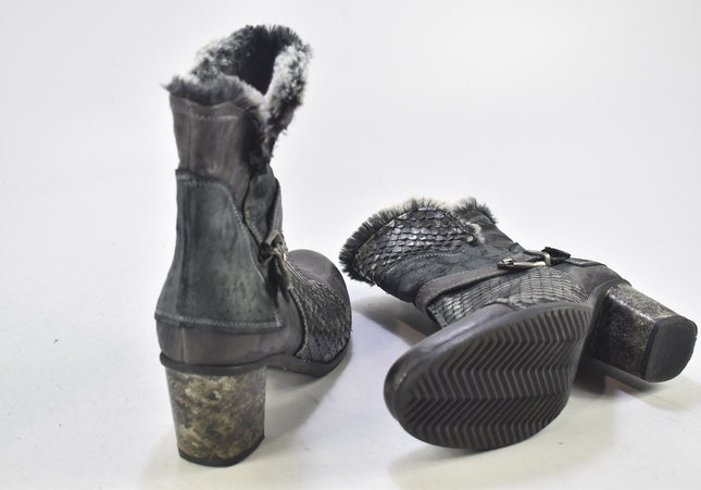 Clocharme Damen Stiefelette Boots EUR 38 Nr. 24-B 4195-Schuh-Gebraucht-secondhand