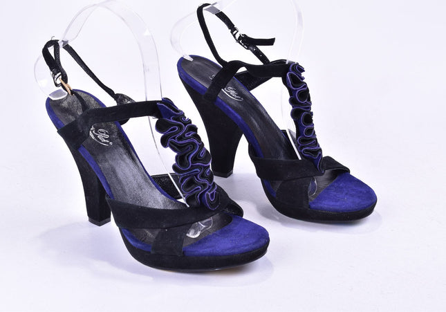 Rosa Rot Damen Sandale Sandalette EUR 39 Nr. 23-A 2797-Schuh-Gebraucht-secondhand
