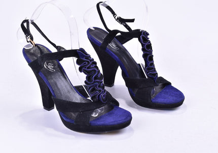 Rosa Rot Damen Sandale Sandalette EUR 39 Nr. 23-A 2797-Schuh-Gebraucht-secondhand