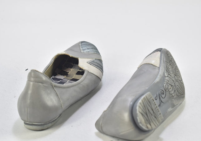 Think Damen Halbschuhe Slipper Ballerinas EUR 37,5 Nr. 24-U 2676-Schuh-Gebraucht-secondhand