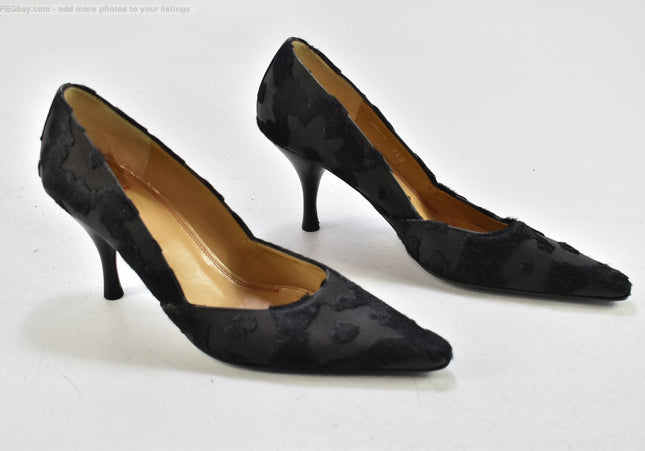 Charles Jourdan Damen Pumps High Heels UK 7,5 Nr. 25-A 731-Schuh-Gebraucht-secondhand