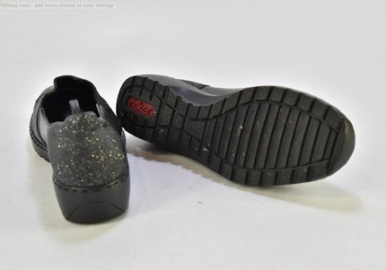 Rieker Damen Halbschuhe Slipper Ballerinas EUR 38 Nr. 25-U 1409 - Schuh-Gebraucht - Second-hand - gebrauchte Schuhe