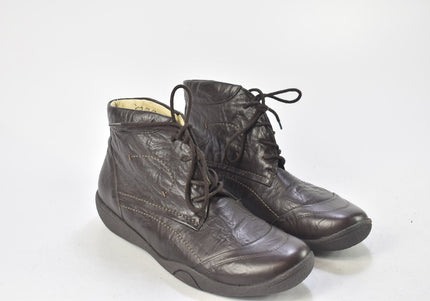 Waldläufer Damen Stiefelette Boots UK 4 Nr. 24-P 1080-Schuh-Gebraucht-secondhand
