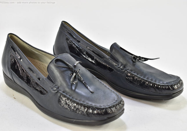 Waldläufer Damen Halbschuhe Slipper Ballerinas UK 9 Nr. 25-M 3011-Schuh-Gebraucht-secondhand