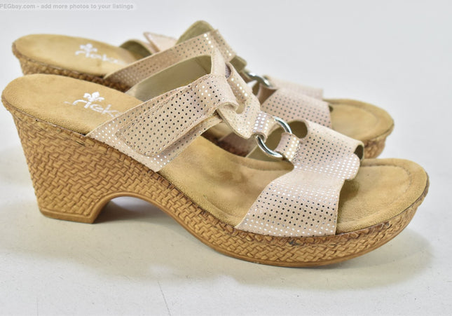 Rieker  Damen Sandale Pantolette  EUR 40 Nr. 26-S 1654