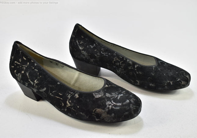 Waldläufer Damen Pumps High Heels UK 7 Nr. 25-A 738-Schuh-Gebraucht-secondhand