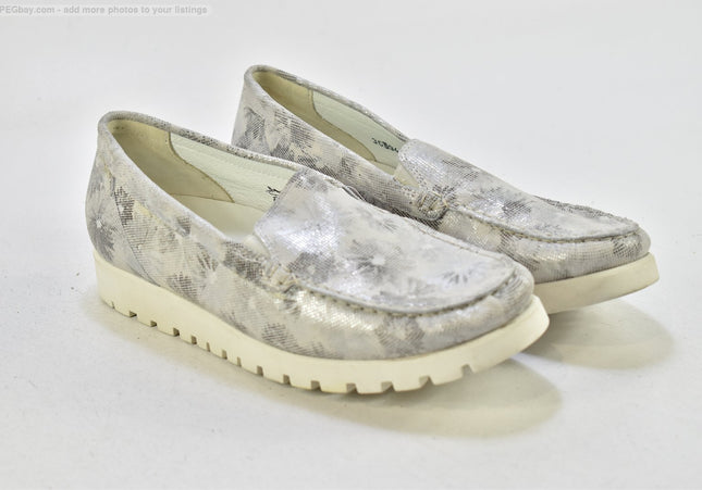 Waldläufer Damen Halbschuhe Slipper Ballerinas UK 8 Nr. 25-T 2190-gebrauchte Schuhe-second hand-SchuhGebraucht