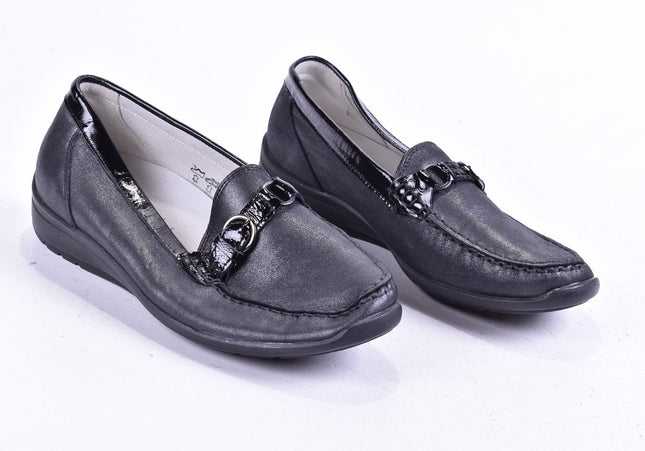 Waldläufer Damen Halbschuhe Slipper Ballerinas UK 5,5 Nr. 24-Y 4711-Schuh-Gebraucht-secondhand