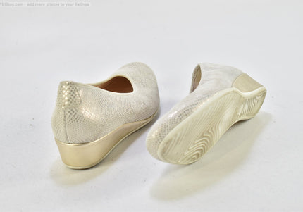 Hassia Damen Halbschuhe Slipper Ballerinas UK 5 Nr. 25-T 2194-gebrauchte Schuhe-second hand-SchuhGebraucht