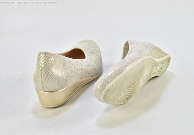 Hassia Damen Halbschuhe Slipper Ballerinas UK 5 Nr. 25-T 2194-gebrauchte Schuhe-second hand-SchuhGebraucht