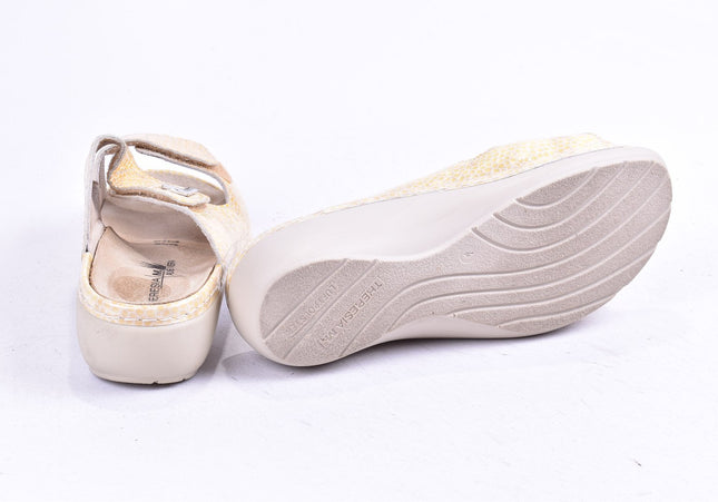 Theresia M. Damen Sandale Pantolette UK 4 Nr. 24-SD 2553-Schuh-Gebraucht-secondhand