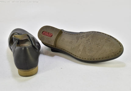 Rieker Damen Halbschuhe Slipper Ballerinas EUR 37 Nr. 25-U 1421 - Schuh-Gebraucht - Second-hand - gebrauchte Schuhe