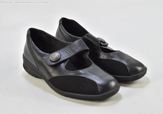 Solidus Damen Halbschuhe Slipper Ballerinas UK 5 Nr. 25-T 2197-gebrauchte Schuhe-second hand-SchuhGebraucht