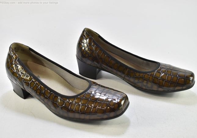 Waldläufer Damen Pumps High Heels UK 6,5 Nr. 25-A 747-Schuh-Gebraucht-secondhand
