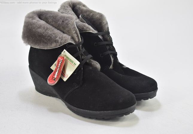 Mephisto Damen Stiefelette Boots UK 3,5 Nr. 24-B 4938-Schuh-Gebraucht-secondhand