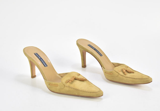 Ralph Lauren Damen Sandale Pantolette US 7,5 Nr. 24-SD 1339-Schuh-Gebraucht-secondhand