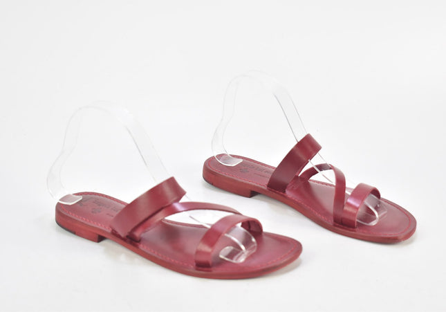 Langolo del Cuoio Damen Sandale Pantolette EUR 38 Nr. 24-SD 1340-Schuh-Gebraucht-secondhand