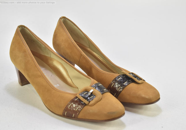 Hassia Venezia Damen Pumps High Heels UK 5,5 Nr. 25-J 405-Schuh-Gebraucht-secondhand