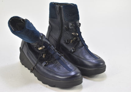 Waldläufer Damen Stiefelette Boots UK 4,5 Nr. 24-B 1662-Schuh-Gebraucht-secondhand