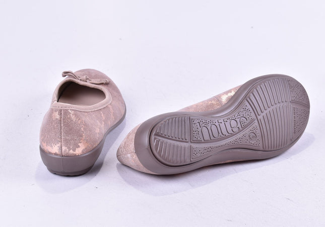 Hotter Damen Halbschuhe Slipper Ballerinas UK 4 Nr. 24-J 4826-Schuh-Gebraucht-secondhand