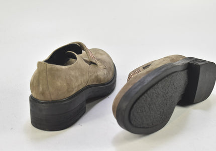 Manas Damen Halbschuhe Slipper Ballerinas EUR 40 Nr. 24-X 1372-Schuh-Gebraucht-secondhand