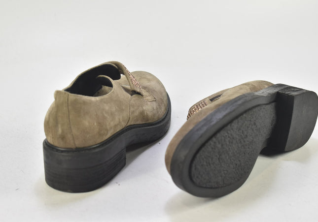 Manas Damen Halbschuhe Slipper Ballerinas EUR 40 Nr. 24-X 1372-Schuh-Gebraucht-secondhand