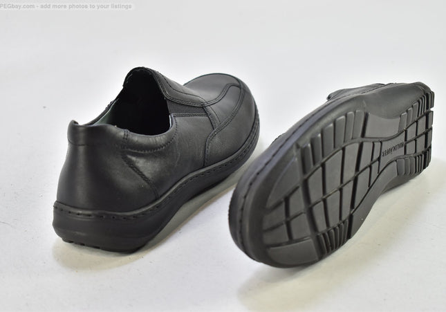 Waldläufer Herren Halbschuhe Slipper UK 7 Nr. 25-T 956-gebrauchte schuhe-second hand-SchuhGebraucht