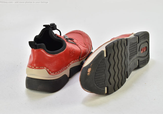 Rieker Damen Halbschuhe Slipper Ballerinas EUR 38 Nr. 25-T 2218-gebrauchte Schuhe-second hand-SchuhGebraucht