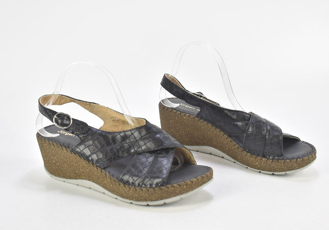 Jürgen Hirsch Damen Sandale Sandalette EUR 41 Nr. 24-SD 666-Schuh-Gebraucht-secondhand